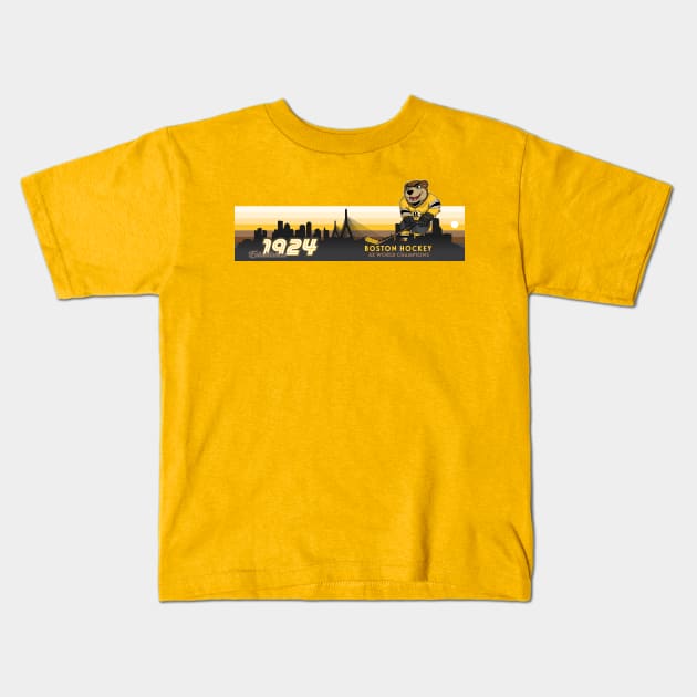 Bruins - 2019 Boston Champion Series Mascot Graphic Kids T-Shirt by bkumm66